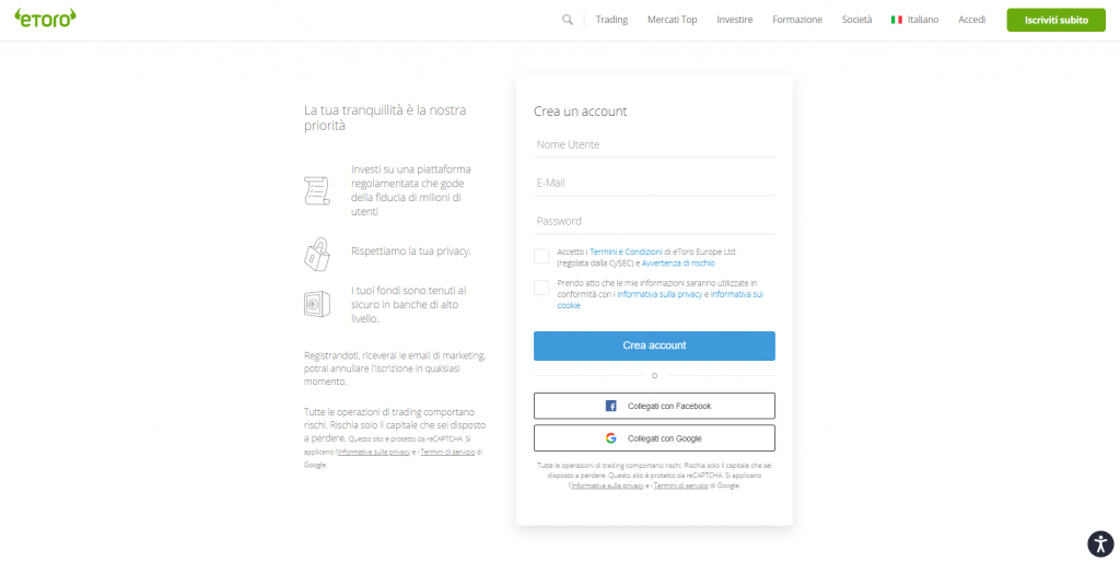 login etoro