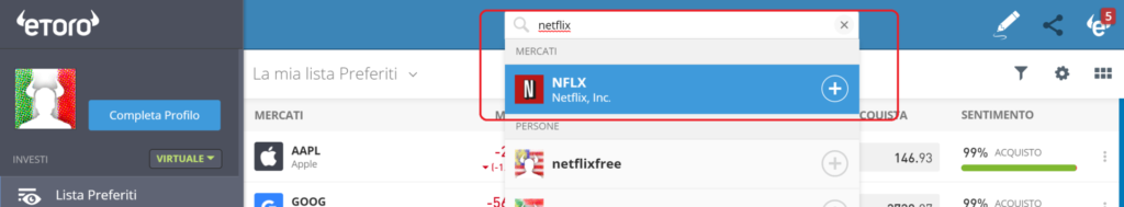 azioni netflix etoro piattaforma