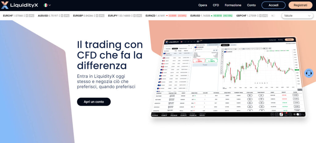 broker liquidityx home page